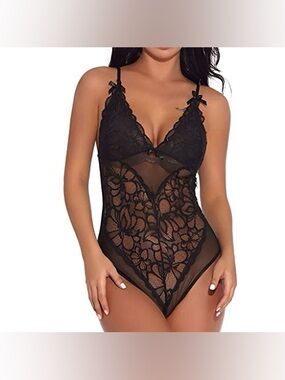 Frederick’s of Hollywood Hibiscus Lace Teddy